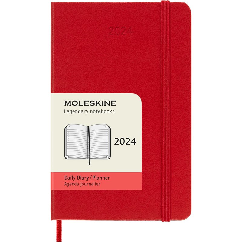 _勿上架__勿上架_MOLESKINE 2024 日記手帳 12M 硬殼 口袋型 紅 - 筆記本/手帳 - 紙 紅色