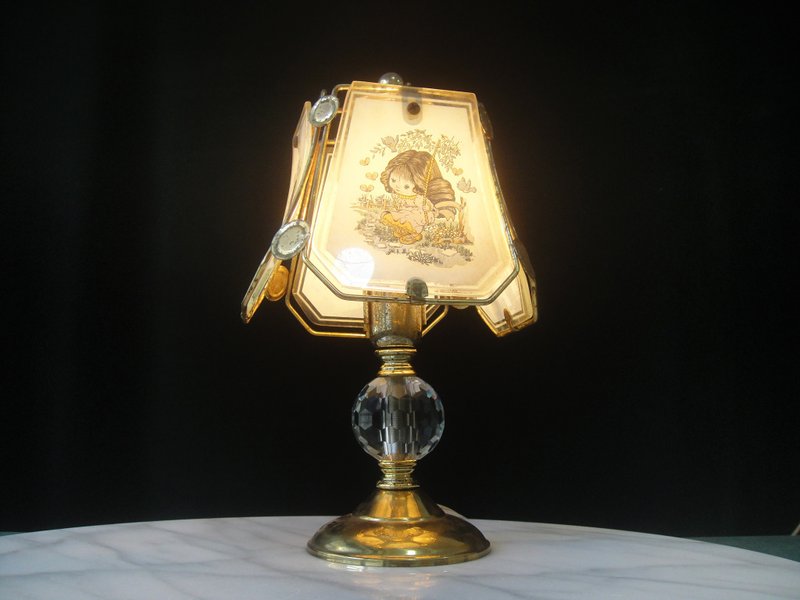 【老時光 OLD-TIME】早期二手台灣製玻璃桌燈 - 燈具/燈飾 - 其他材質 