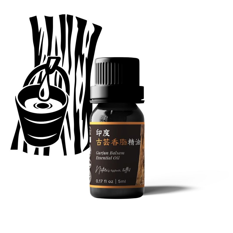 【Carver Aroma】Gurjun Balsam Essential Oil - น้ำหอม - แก้ว สีดำ