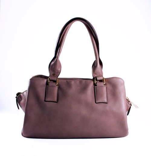 ITA BOTTEGA [イタリア製]パープルレザーショルダーバッグ