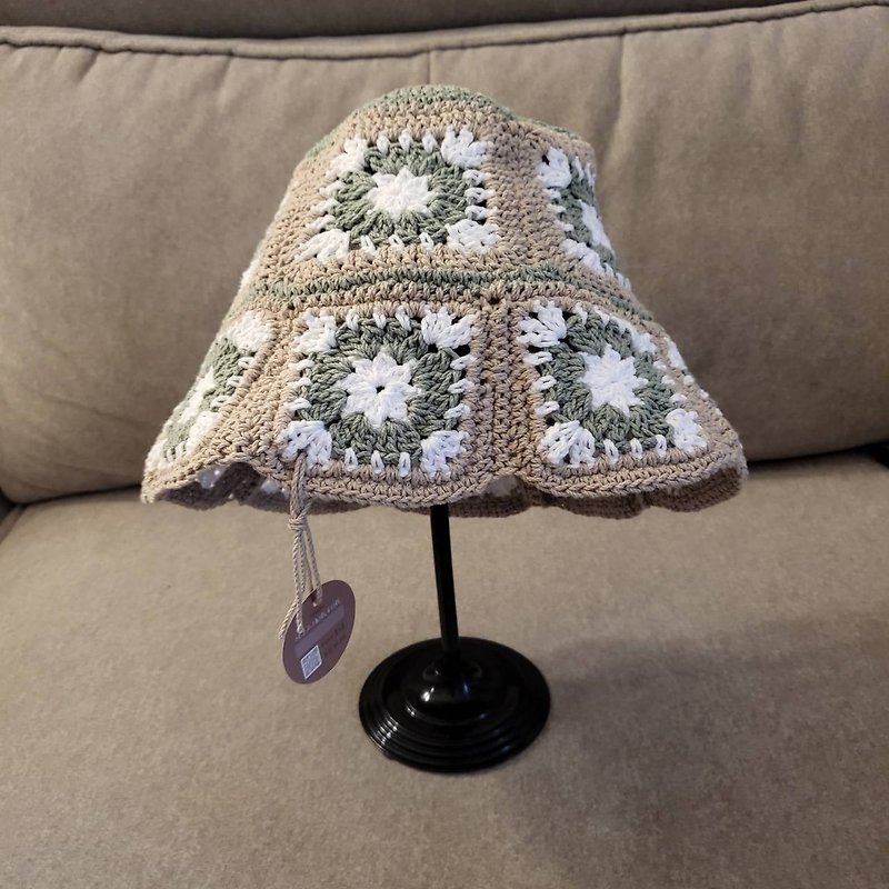 手編みのスプライシングカジュアル子供用漁師帽子は複数の色でカスタマイズ可能です - 帽子 - コットン・麻 