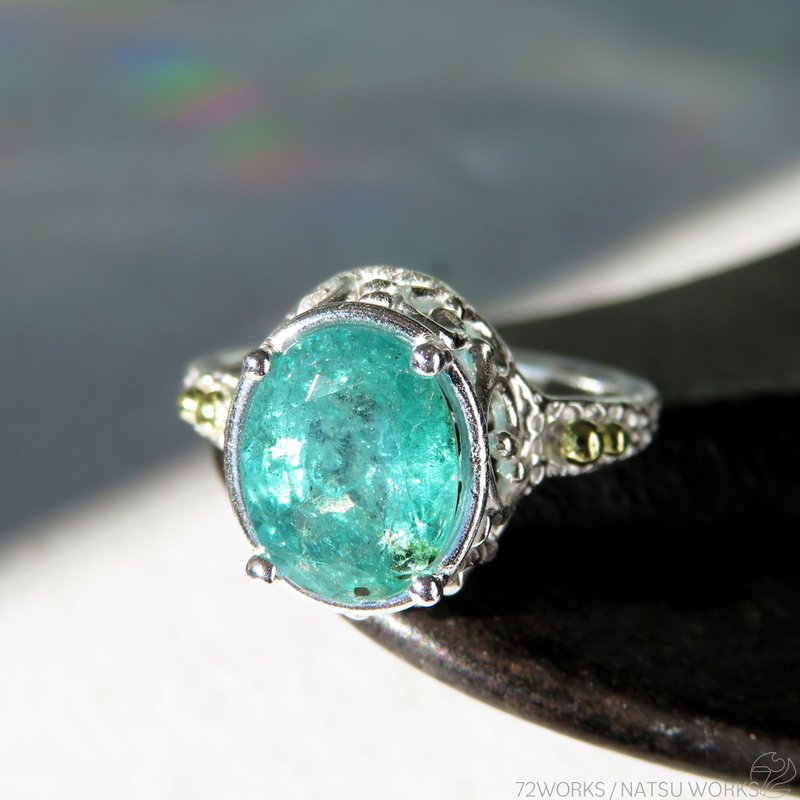 エメラルド リング / Emerald and 18k Ring - 戒指 - 寶石 綠色