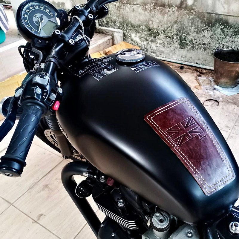 anti-scratch fuel Tank Real leather for Triumph all model , Royal Enfield - 皮件/皮革 - 真皮 多色