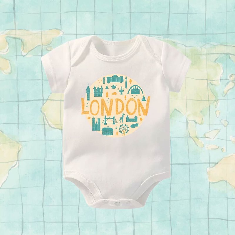 London silhouette Baby bodysuit