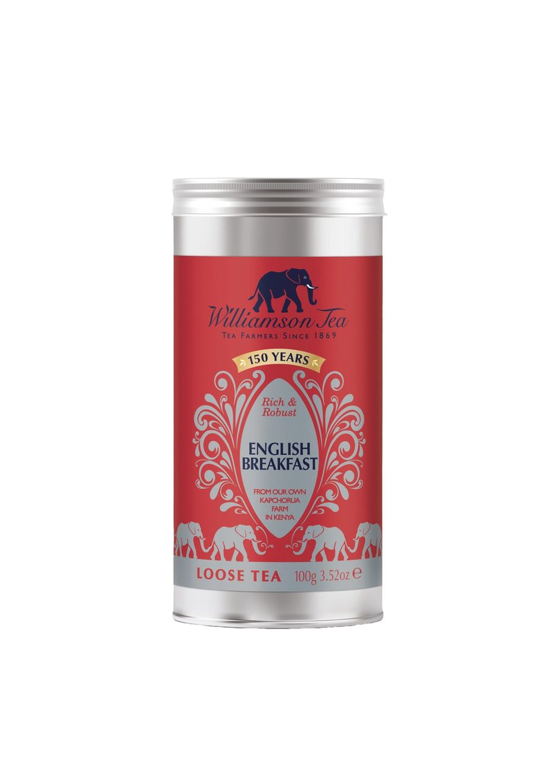 英國【原葉罐系列】英式早餐茶100g_3.52 OZ - 茶葉/茶包/水果茶 - 濃縮/萃取物 紅色