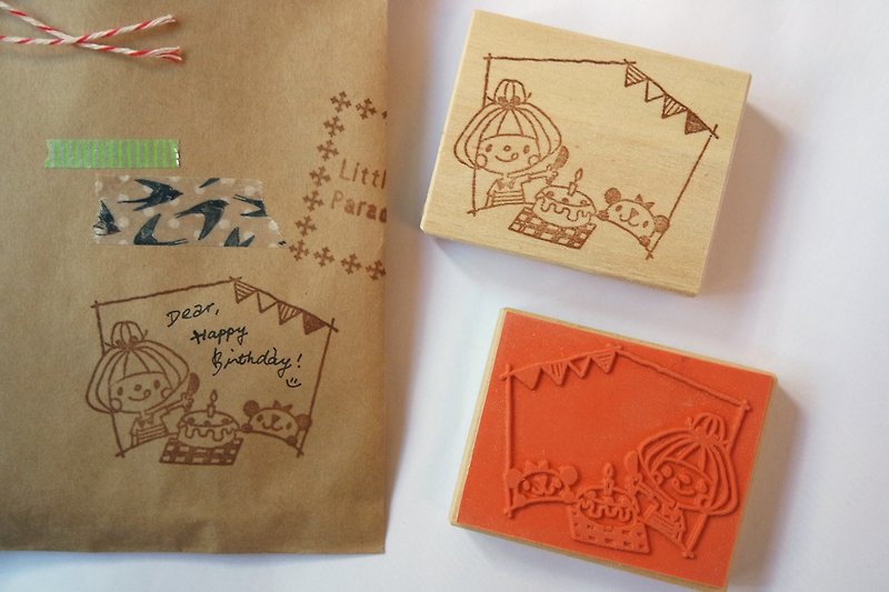 Seal / Happy Party Message Stamp