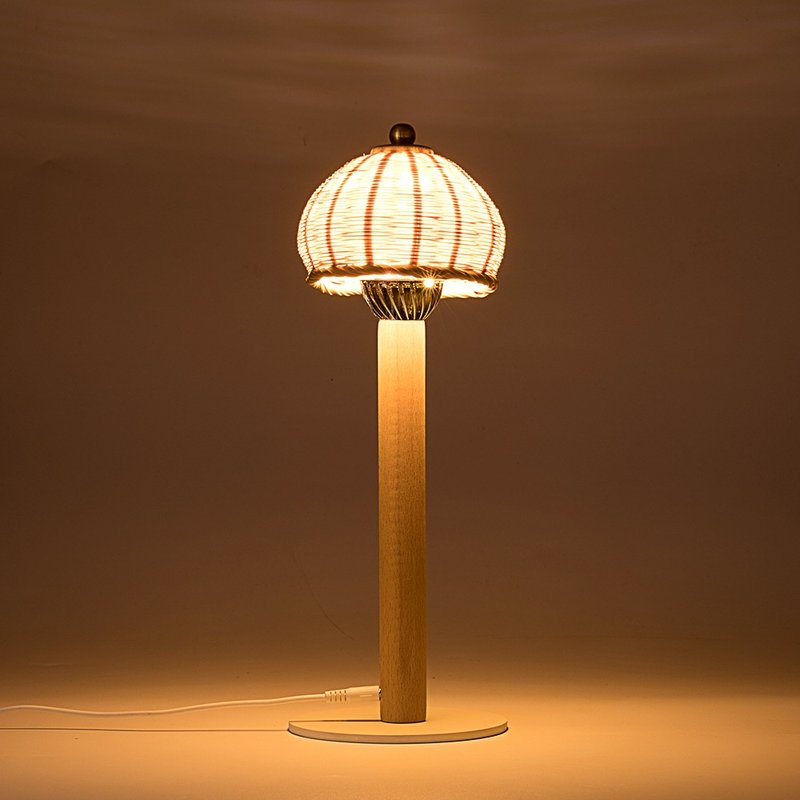 B. Chinese creative LED lamp with bamboo woven garden lamp - โคมไฟ - ไม้ไผ่ หลากหลายสี