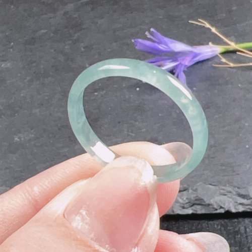 瓔珞珠寶盒 E.L.Jewelry Box 【求‧緣】冰藍水翡翠戒指戒圈 | 國際16圍 | 天然翡翠A貨 | 送禮