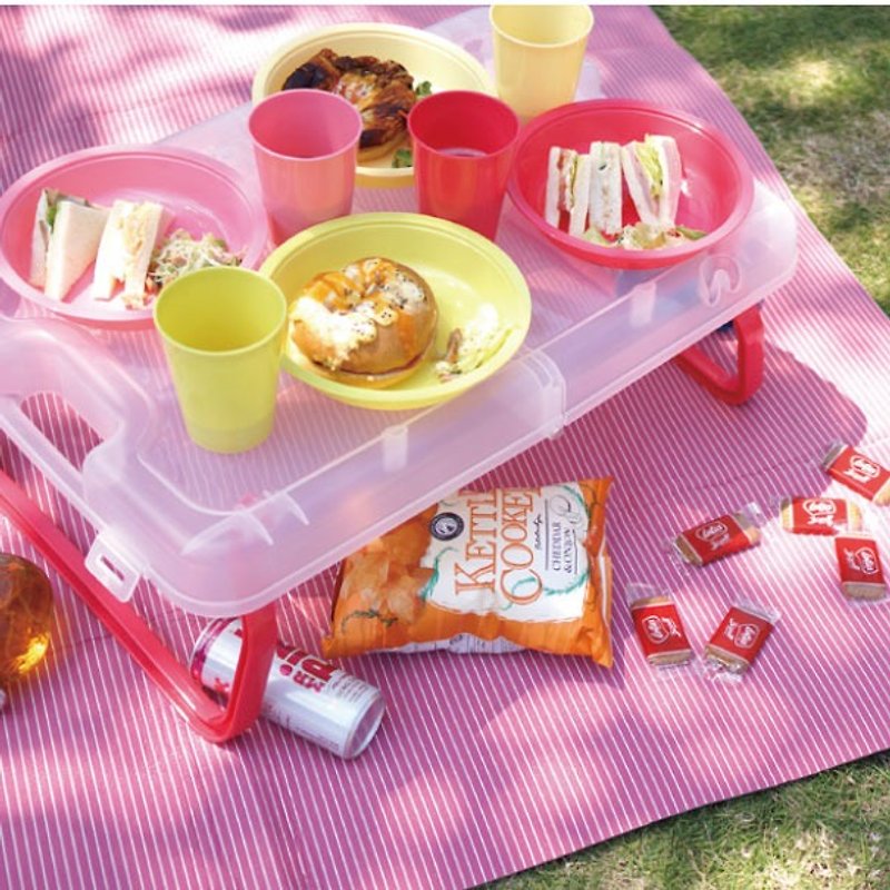 BISQUE / Picnic Folded Table (with tableware) - Camping Gear & Picnic Sets - Other Materials 