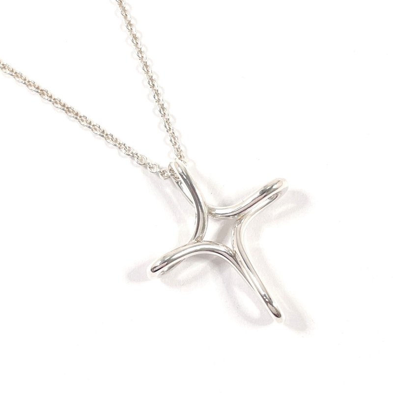 【日本直送 中古美品】ティファニー TIFFANY&Co. ネックレス インフィニティ クロス エルサペレッティ シルバー925 - 項鍊 - 純銀 銀色