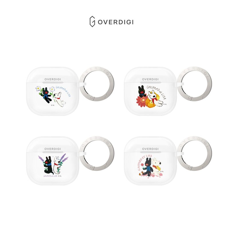 OVERDIGI x 麗莎和卡斯柏聯名_Hazy AirPods 4磨砂保護殼(附扣環) - AirPods/耳機保護套 - 塑膠 