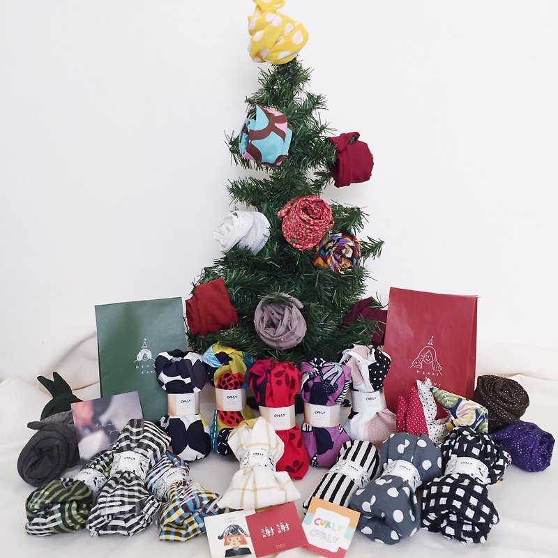 [Christmas Limited] a man's gift planning / handmade hair band Fukubukuro - เครื่องประดับผม - ผ้าฝ้าย/ผ้าลินิน หลากหลายสี
