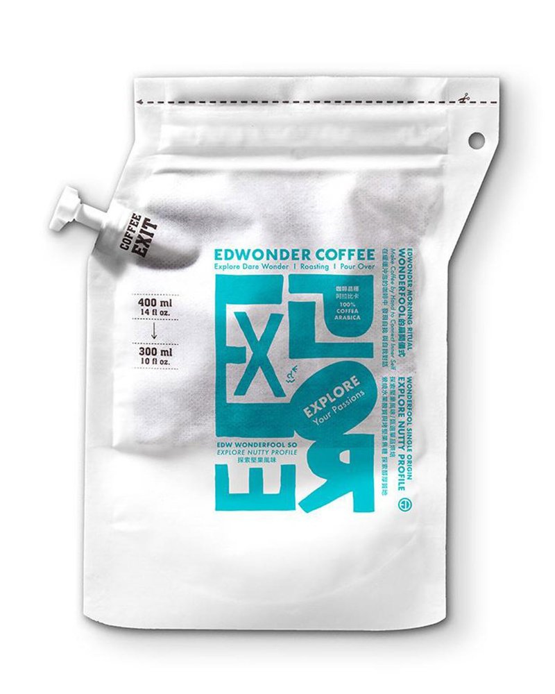 Coffee Brewer Bags (2 Serving) x 4_EdWonder Coffee_Turquoise Nutty Flavor - กาแฟ - อาหารสด สีน้ำเงิน