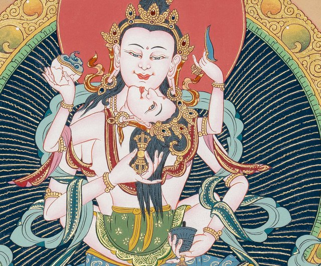 金剛薩埵タンカ チベットの金剛薩埵アート - ショップ Boudha