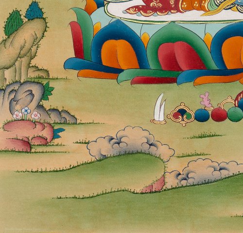 タンカアート タンカ傑作-チベット仏教の輪廻の絵 - ショップ Boudha Stupa