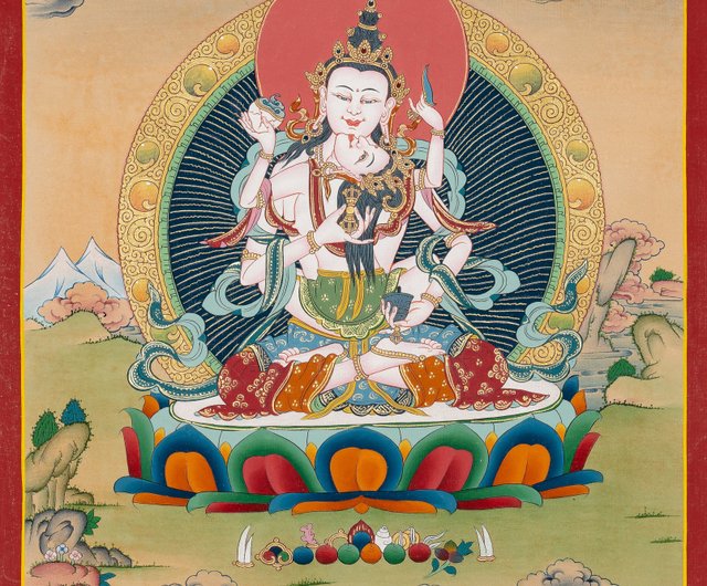 金剛薩埵タンカ チベットの金剛薩埵アート - ショップ Boudha