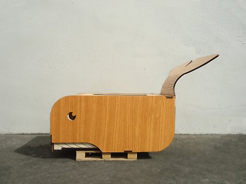 木頭方程式 【教師節禮物】專利客製化木雕鯨魚面紙盒