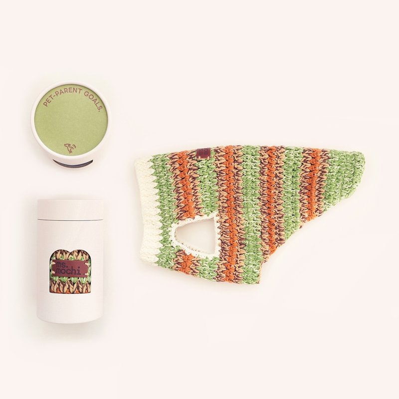 ペットの手編みニット #蝶々を追いかけて #6 - 洋服・帽子 - その他の化学繊維 多色