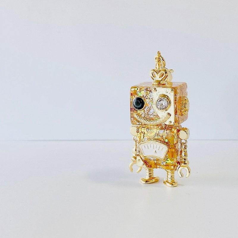 Robot Charm Accessories - Charms - Plastic Gold