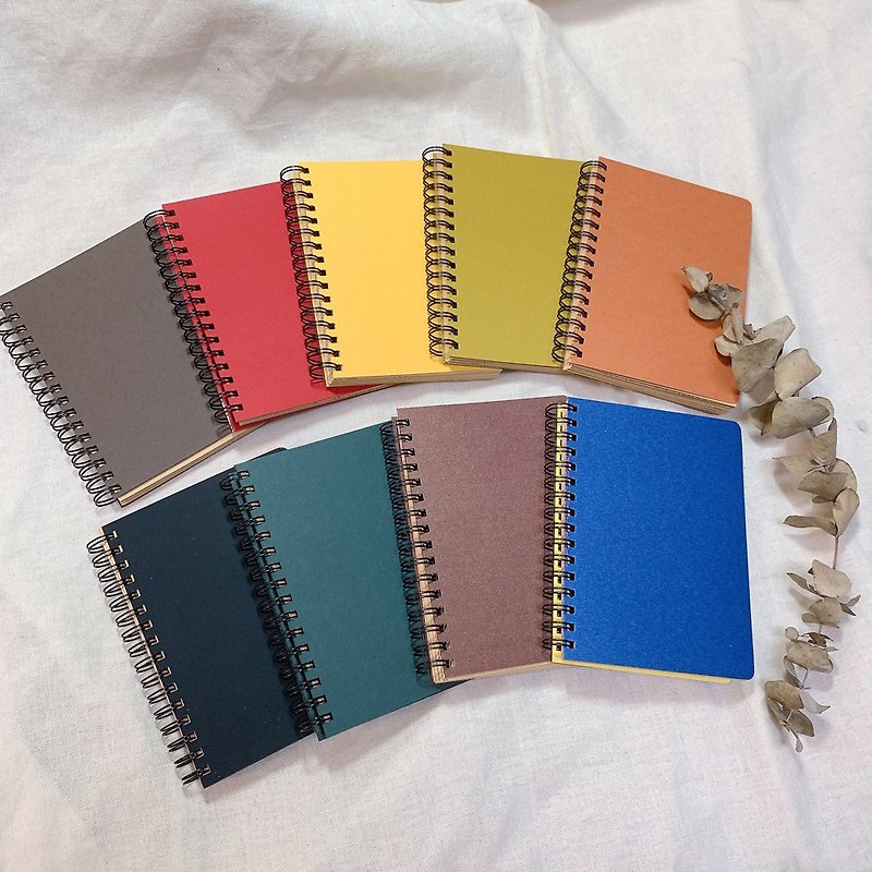 Sewing ball homemade loop notebook/recycled paper inner page/paper edge cover - สมุดบันทึก/สมุดปฏิทิน - กระดาษ หลากหลายสี