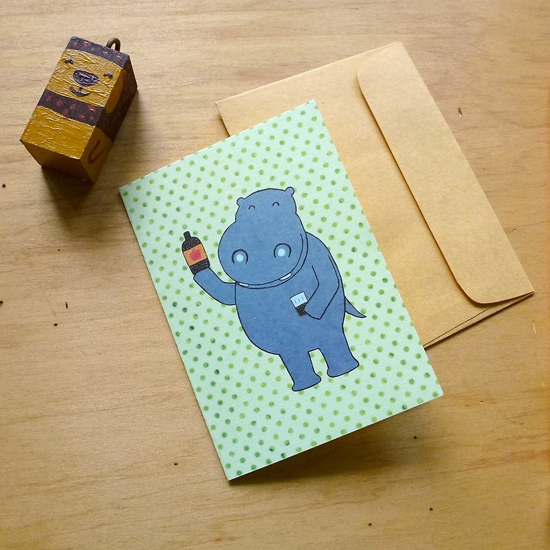 Gift Card ∣ Little Hippo - การ์ด/โปสการ์ด - กระดาษ หลากหลายสี
