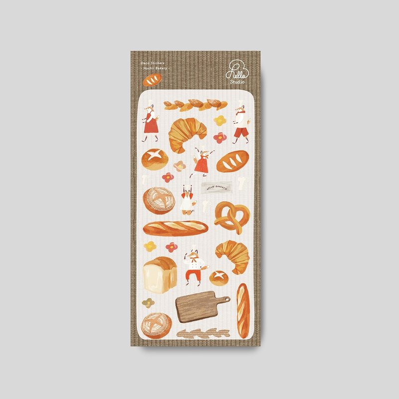 麵包狐吉 Huchii Bakery | 透明割型貼紙 - 貼紙 - 紙 