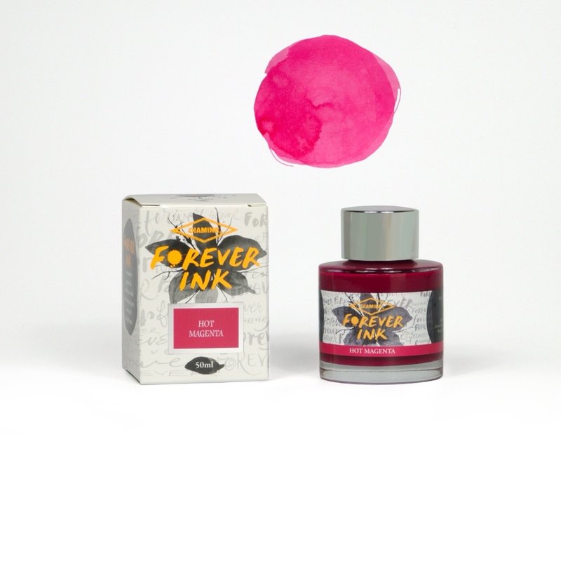 Diamine 永恆墨水 50ml - 熱品紅 - 墨水/鋼筆墨水 - 玻璃 粉紅色
