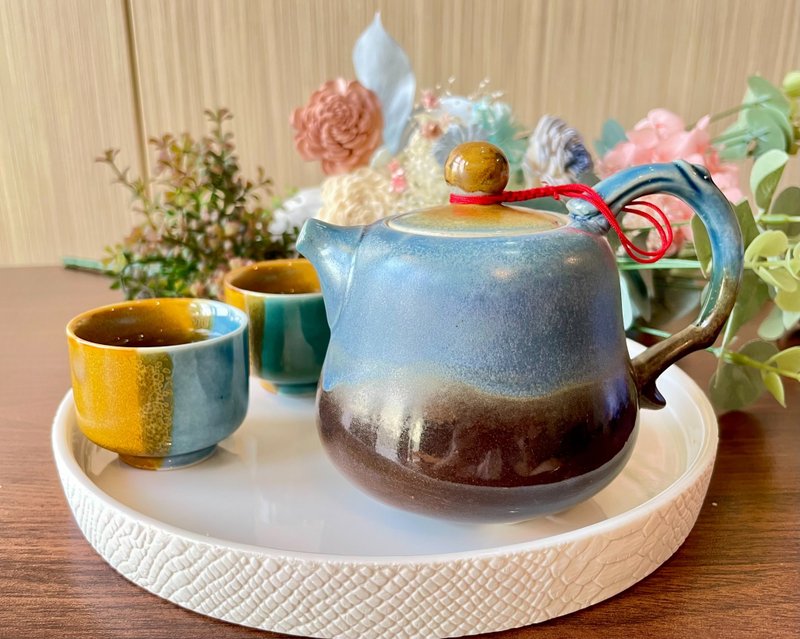 茶壺杯盤組(加送骨瓷盤)・三毛撒哈拉系列/送禮包裝/小卡代寫 - 茶壺/茶杯/茶具 - 瓷 