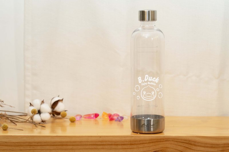 AirSoda x B.Duck 家用梳打氣泡機專用水瓶 (黑色/白色) - 水壺/水瓶 - 塑膠 白色