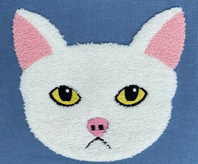 トップス【2023新作】AelfricEden キャット刺繍ウールブレンドセーター