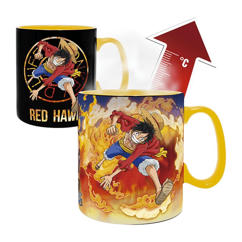 ONE PIECE - Mug Heat Change - 460 ml - Luffy & Sabo - แก้ว - วัสดุอื่นๆ หลากหลายสี