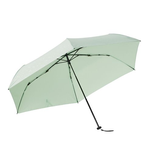 Boy Umbrellas boy三折碳纖版 極輕晴雨鉛筆傘 - 淺綠壓花
