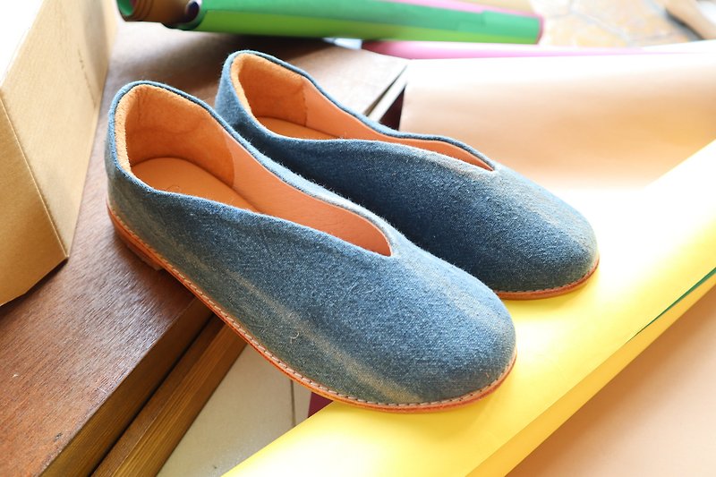 Grass  SHOES - Women's Casual Shoes - Cotton & Hemp Blue