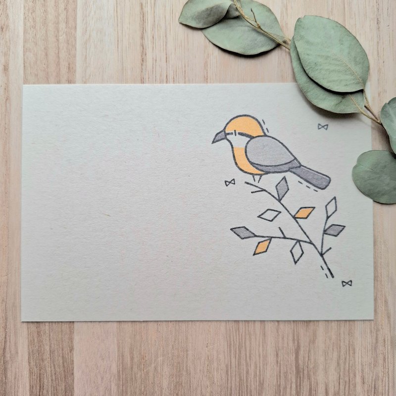 ポストカード モズ - 卡片/明信片 - 紙 