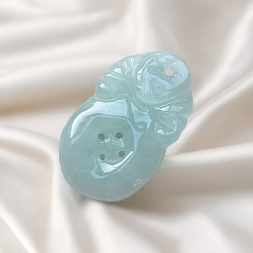 瓔珞珠寶盒 E.L.Jewelry Box 冰綠翡翠福在眼前吊飾 | 天然緬甸玉翡翠A貨