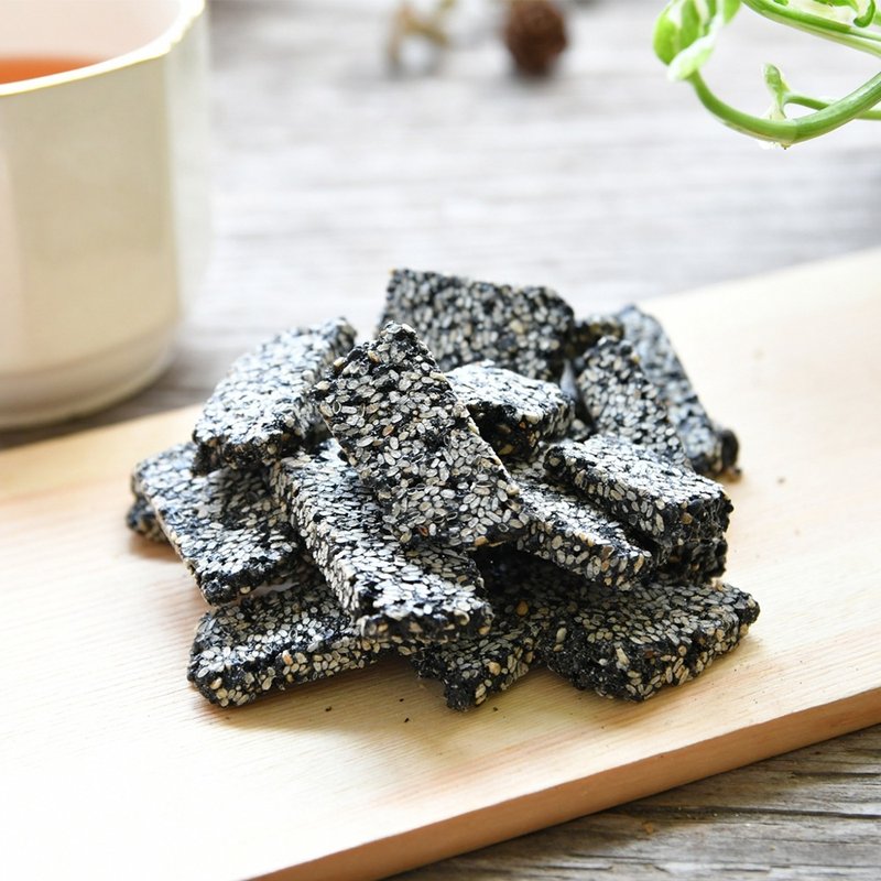 [Gao Hong Ge Ke Ke Xiang] Taiwan Handmade Black Sesame Series-Crispy Sesame Candy 230g/can - Snacks - Fresh Ingredients 