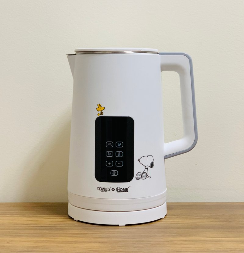 PEANUTS x Homeplus 1.7L Digital Water Kettle (Double Wall) - กระติกน้ำ - โลหะ ขาว