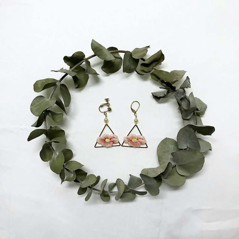 Camellia - Earrings & Clip-ons - Thread Orange