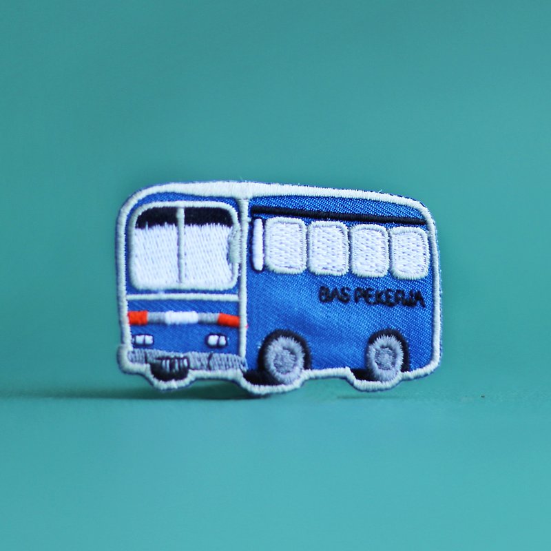 Mini Bus Iron-on Patches - 襟章/徽章 - 繡線 
