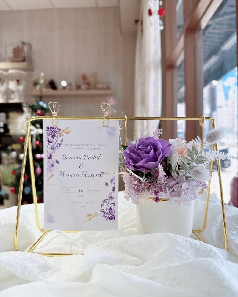 ブランコとバラのフラワーギフト - ドライフラワー・ブーケ - 寄せ植え・花 