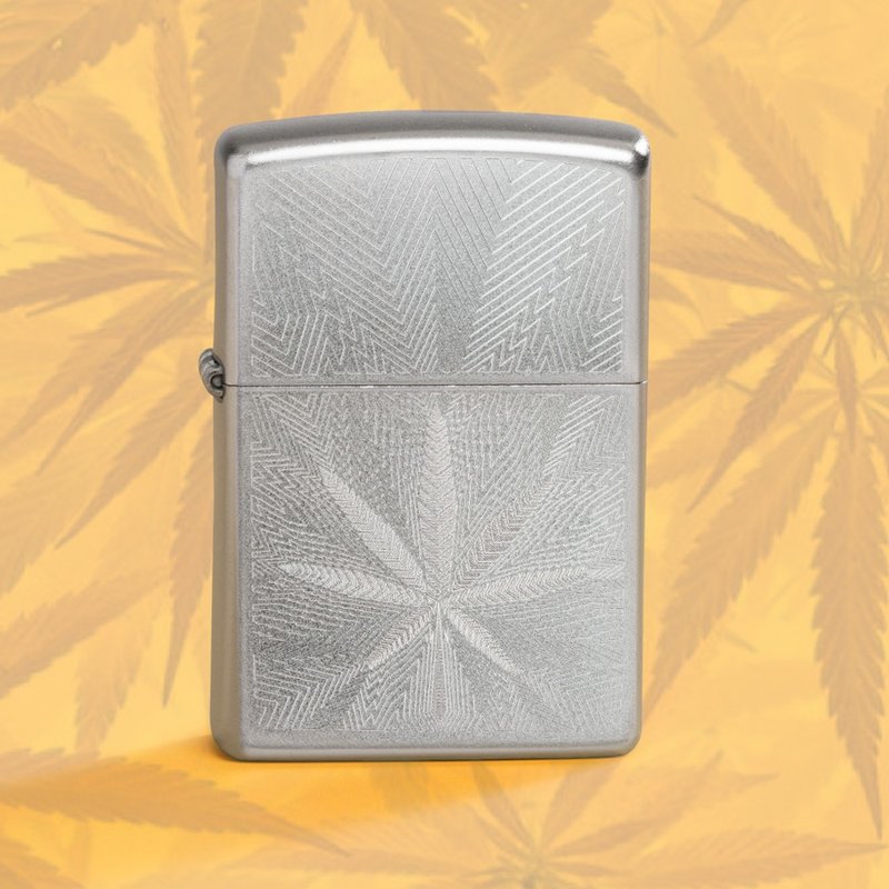 [ZIPPO official flagship store] Huaye Jinxiu-hemp leaf windproof lighter 46256 - อื่นๆ - ทองแดงทองเหลือง หลากหลายสี