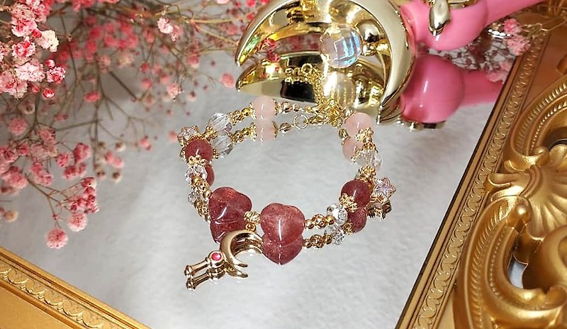 [Sailor Moon] Moon Hare 01 | Doujin Crystal DIY Design Bracelet - Customized Gift - Bracelets - Gemstone 