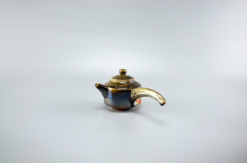 柴燒側把壺 - 花瓶/花器 - 陶 