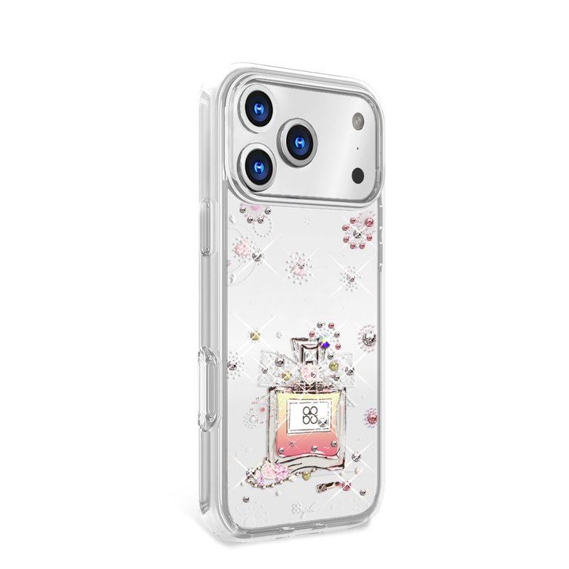iPhone17/16/15/14/13/12/11 輕薄軍規防摔彩鑽手機殼-維也納馨香 - 手機殼/手機套 - 其他材質 多色