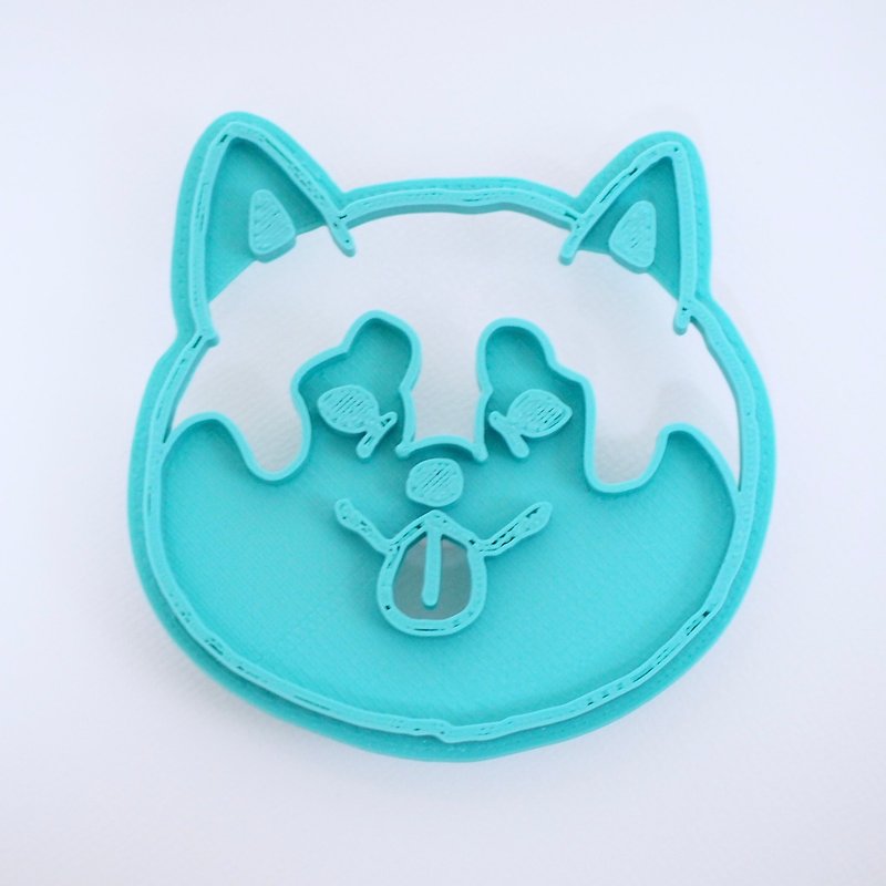 Shiba Inu cookie stamp ・MARO smile version - Cookware - Plastic Blue