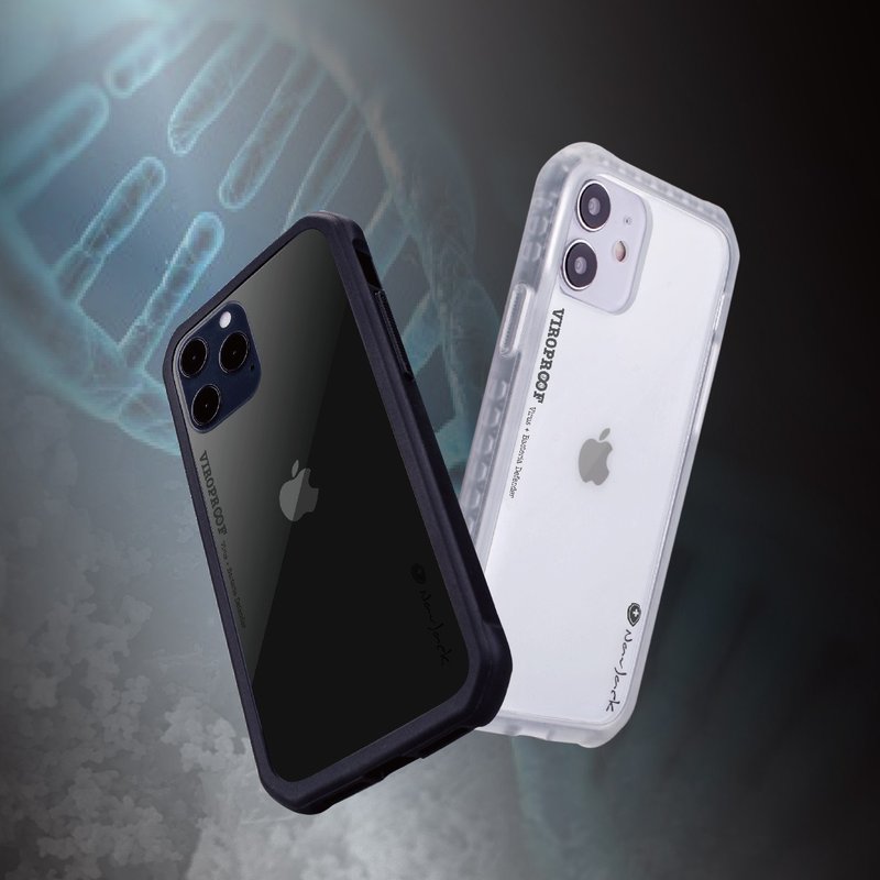 Viroproof Series│iPhone 12 mini (5.4吋) 超奈米抗病毒防摔殼 - 手機殼/手機套 - 塑膠 黑色