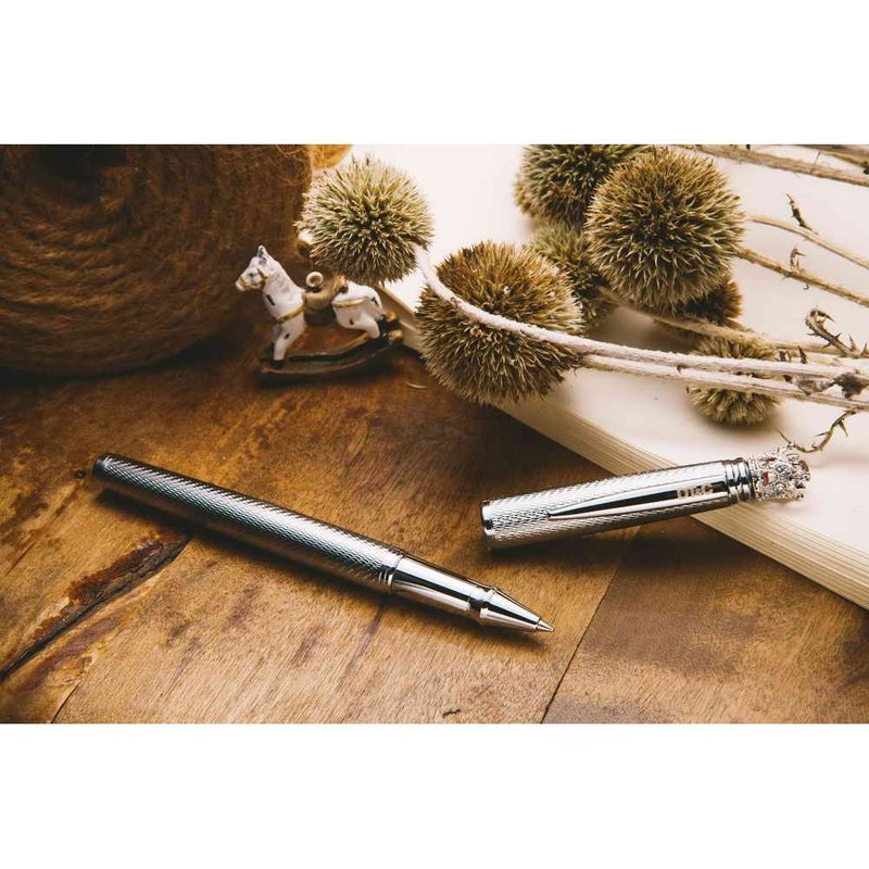 [Customized] Cherish the Queen Ballpoint Pen for a Lifetime | Double 11 Discount - Rollerball Pens - Other Metals Silver