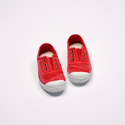 CIENTA 西班牙帆布鞋 西班牙國民帆布鞋 CIENTA 70777 49 紅色 洗舊布料 童鞋