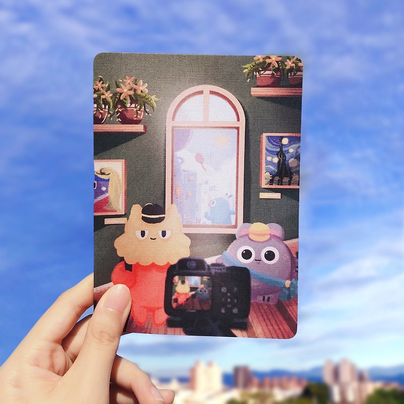 Paper Cards & Postcards - Travel Series-Take a selfie with a postcard.