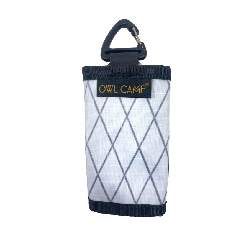【OWL CAMP】菱格白鑰匙包 - 零錢包/小錢包 - 其他材質 白色